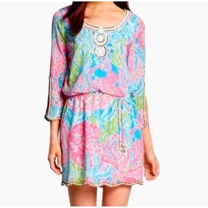 Lilly Pulitzer Delisa Dress Let's Cha Cha Print – Holy Grail Rare Medium